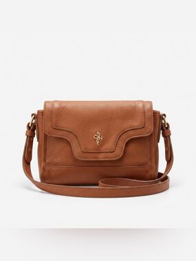 COLE HAAN CROSSBODY BROWN TAN LEATHER PURSE